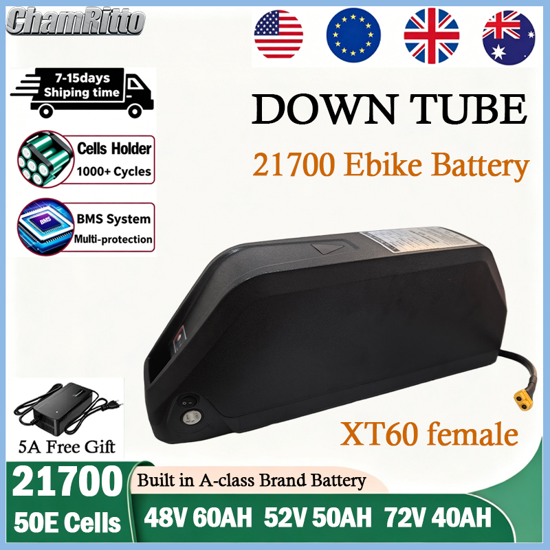 72V 50Ah 21700 Lithium Battery - 48v 52v 25ah 30ah 40ah 50ah