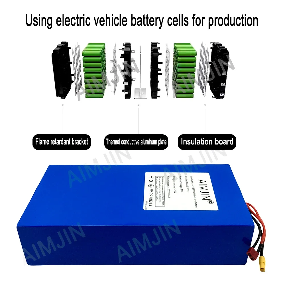 16S8p 1000-3000W Brand New Lit - đánh giá và giá 60V 50Ah Electric Scooter Battery