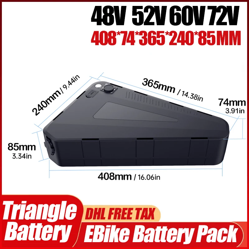 Electric Bicycle 60v 72v Trian - đánh giá và giá 72V 50Ah 21700 Lithium Battery