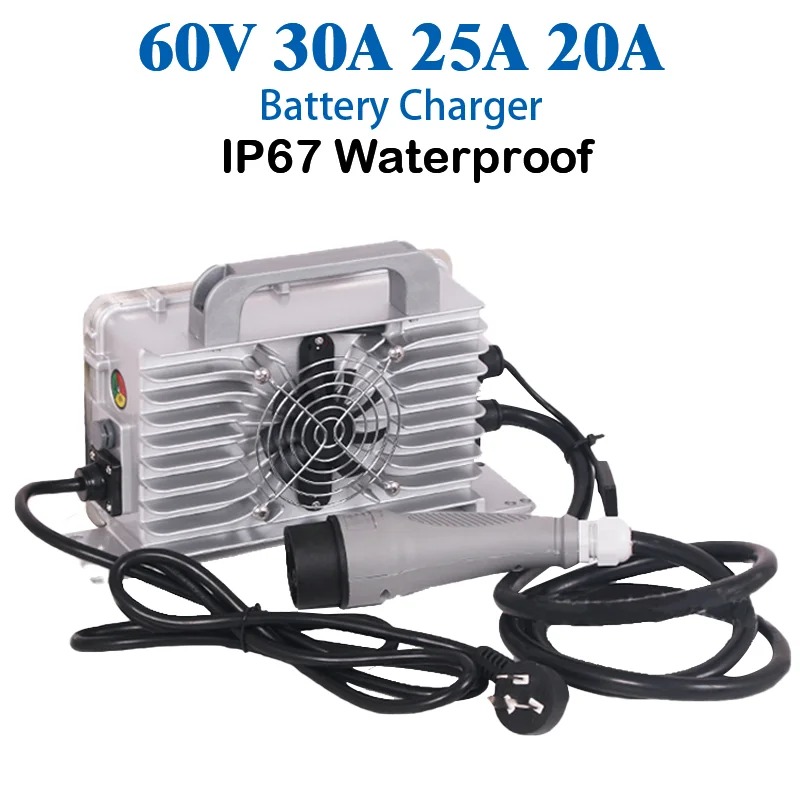 72V 30A 25A 20A IP67 Waterproo - đánh giá và giá 84V 20A Smart Charger
