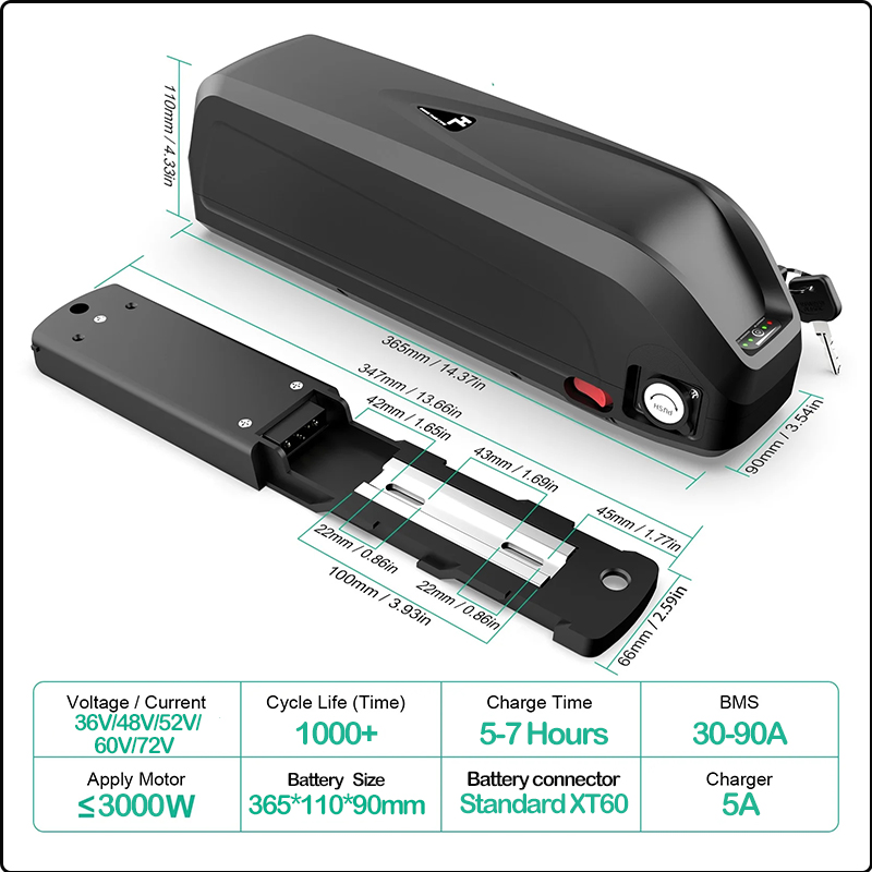 48V 50AH 52V 36V 30AH Ebike Ba - đánh giá và giá 72V 50Ah 21700 Lithium Battery