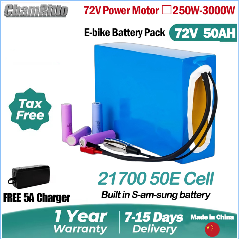 72V 20ah 30ah 40ah 50ah Elektr - đánh giá và giá 72V 50Ah 21700 Lithium Battery